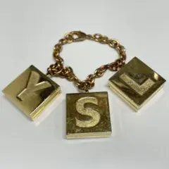 YSL ゴールドチャーム ミラー付き