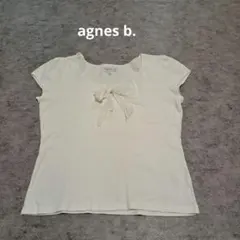 agnes b. アニエスベー リボン 半袖 カットソー / ブラウス ホワイトのサムネイル