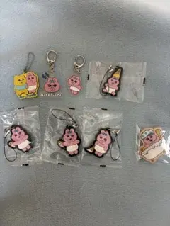 おぱんちゅうさぎ　ラバーストラップ　アクリルキーホルダー　ガチャガチャまとめ売り