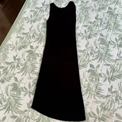 DKNY ダナキャランニューヨーク マキシ丈 タンクトップワンピース ブラック