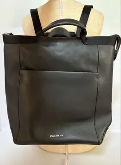 美品！人気の黒！本革 コールハーン 3WAY リュック ハンドバッグ ショルダー
