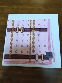 CELINE チェーン柄 ハンカチ