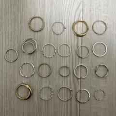 ゴールド＆シルバーカラー リングセットのサムネイル
