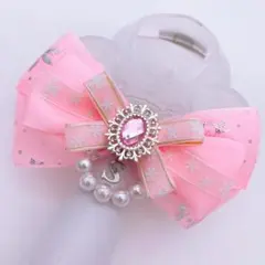 キンブレリボン ペンライトリボン 雪ライン ピンク ★ハンドメイド