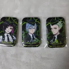 ツイステ ラメキラスクエア 缶バッジ ディアソムニア寮