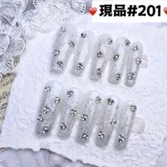 201現品推しネイルチップ付け爪量産型姫ギャルクロムハーツチークy2k痛ネイル