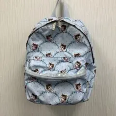 LeSportsac キッズ リュック 子猫柄 ライトブルー　中古　汚れ有のサムネイル