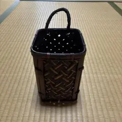 竹製籠　花入れ、小物収納に最適