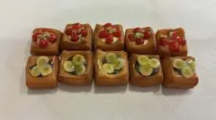 ミニチュアパン デニッシュ10個　樹脂粘土