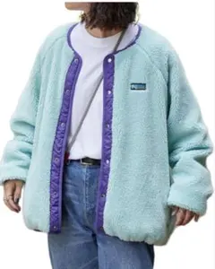 flanklinclimbing キッズジャケット ミントグリーン パープル