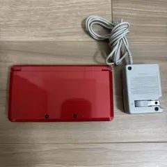 ニンテンドー3DS 本体 フレアレッド 充電器付き