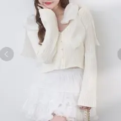 【完売品】NICE CLAUP ビジューボタンカーディガン