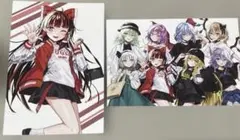 【非売品】博麗霊夢 東方Project ポストカード 2枚 現代風ファッション