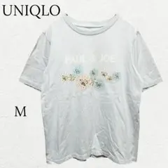1164【ユニクロ】ポール＆ジョーUT 半袖グラフィックTシャツ 花柄 ガーリー