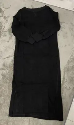 ワッフルロングワンピース　フリーサイズ