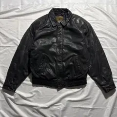 80s A-2 real leather bomber jacket vtg l - メルカリ