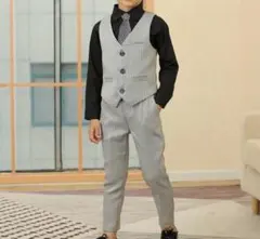 キッズフォーマルスーツセット150cm シャツ160 ネクタイ付き