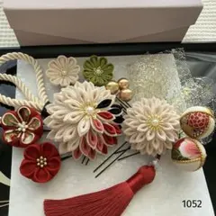 つまみ細工　髪飾り　成人式　七五三　卒業式　袴　結婚式　1052