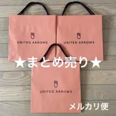 ※まとめ売り 中古品 紙袋 ショッパー ユナイテッドアローズ 同サイズ3枚セットのサムネイル