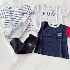 【新品】プティマイン　Tシャツ　半袖　レギンス　90
