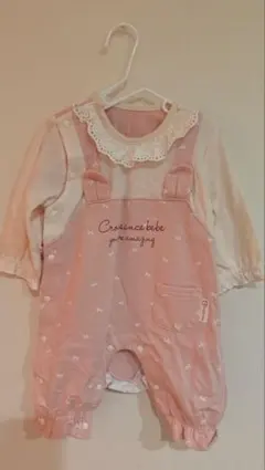 Croissance bebe 重ね着風 カバーオール ロンパース 60-70