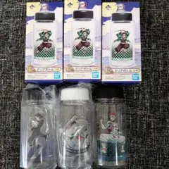 [新品]鬼滅の刃一番くじ E賞 魘夢 嘴平伊之助 猗窩座 クリアボトル３本セット