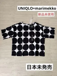 日本未発売 UNIQLO×marimekko　ドット半袖　マリメッコTシャツのサムネイル