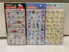 スヌーピー　PEANUTS 3Dステッカー　3枚セット　SNOOPY