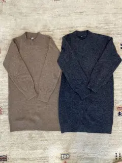 美品♡ユニクロ ニットワンピース 2枚セット