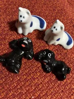 未使用　犬の箸置き 4個セット