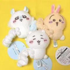 ちいかわ モモンガ うさぎ ぬいぐるみ付きシュシュ 3点セット