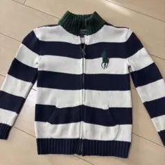 ラルフローレン　ジッパー付きカーディガン　7歳　130cm