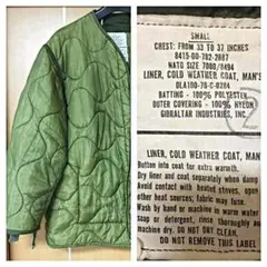 ❤️【カスタム④】米軍 実物 M-65 キルティング ライナー SMALL