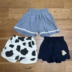 80cm ハーフパンツ 短パン 半ズボン まとめ売り 3点セット
