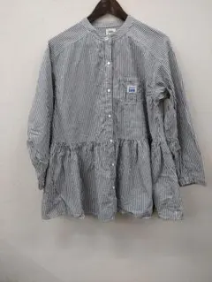 (61)Buddy Lee ストライプ 長袖シャツ ペプラム M