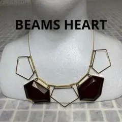 【新品】BEAMS HEART　Hexa Panta ネックレス　バーガンディのサムネイル