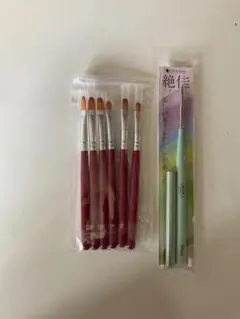 ネイルアートブラシセット 6本+デザインブラシ