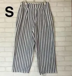 ZARA BASIC ザラ　ストライプ パンツ　レディース　S
