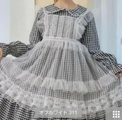 しまむら チュールエプロンJ新品　星名桜子 白