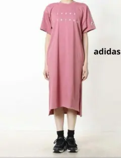 adidas アディダス　Tシャツワンピース　XL