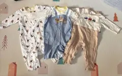 ミキハウス ロンパース3点セット