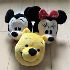 ディズニー ダイカット ぬいぐるみチャーム　３個セット