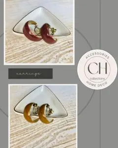 フープイヤリング 金属製 ２ 点