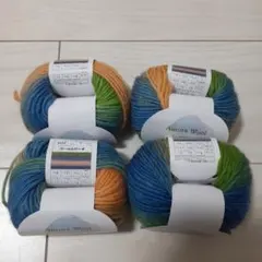 Aurora Wool グラデーション毛糸 25g　４玉　No.４