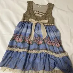 axes femme 花柄ノースリーブワンピース