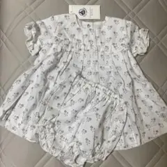 【未使用】【美品】PETIT BATEAU プチバトー 花柄 ワンピース ブルマのサムネイル
