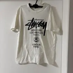 STUSSY ワールドツアー Tシャツ ホワイト M