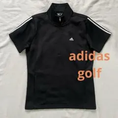 adidas GOLF アディダスゴルフハーフジップ　半袖ジャージ M黒 Y2Kのサムネイル