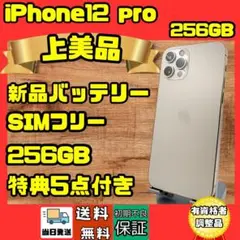 iPhone12Pro 256GB 美品　新品バッテリー　SIMフリー
