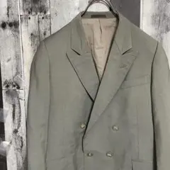 BURBERRY　バーバリー　テーラードジャケット　ダブル　金ボタン　背抜き